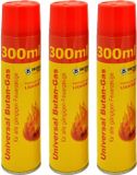 B-Camping Aansteker gas - 3x - 300 ml - butaan gasfles - navulling - voor kooktoestellen/aanstekers