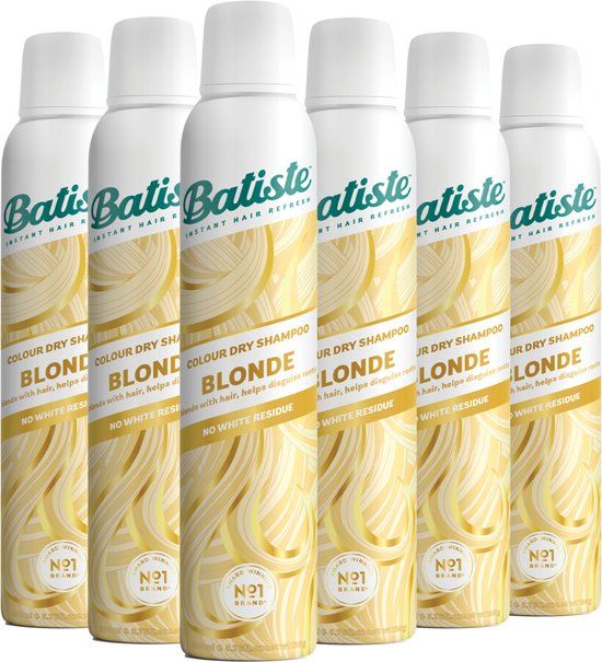 Nutricurls Batiste Droogshampoo Hint of Colour Light Blond - 6 x 200 ml - Voordeelverpakking