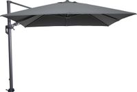 Garden Impressions Hawaii - Parasol déporté - Carré - 3x3m - Cadre Royal Grey - Gris foncé