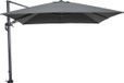 Garden Impressions Hawaii - Zweefparasol - Vierkant - 3x3m - Royal Grey Frame - Donkergrijs