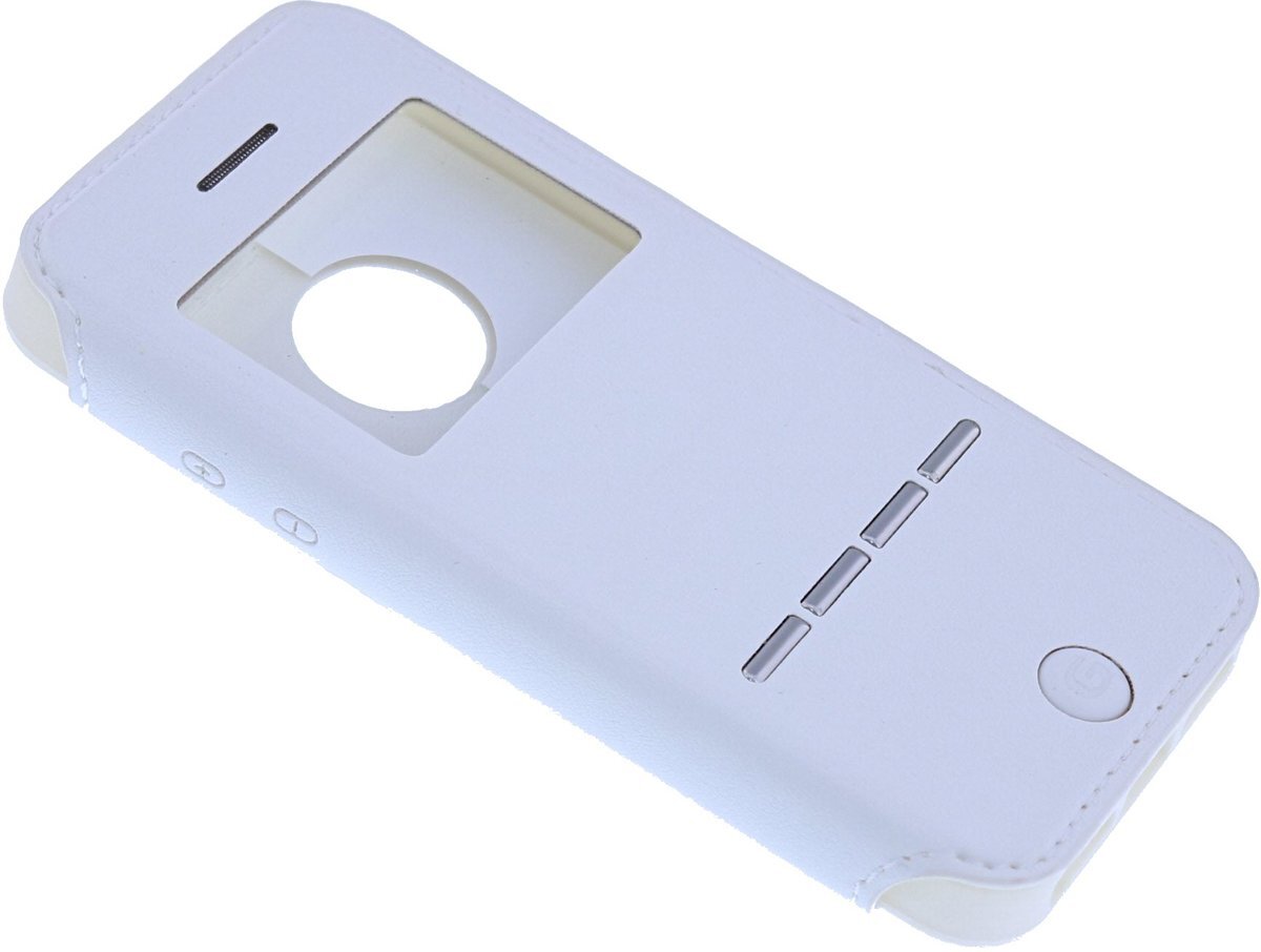 G-case - Wit Window Viewer Shell Suit Hoesje voor de iPhone 5 / 5S / SE