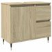 vidaXL Waschbeckenunterschrank Sonoma Eiche 65x33x60 cm