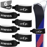 Icecat Skibanden - Set van 6 - Verstelbare skiwraps - Stropdas - Bevestigingstape voor gezinnen - Kerstvakantie