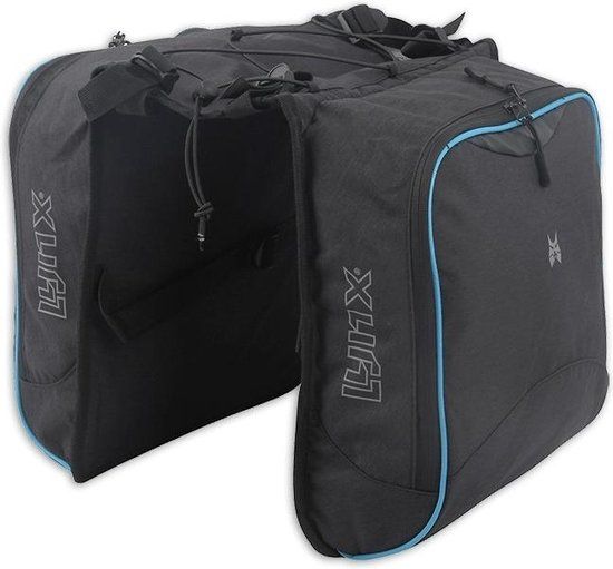 Dubbele Fietstas Joshua 20 liter - Zwart