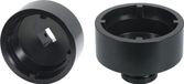 Clé à molette pour écrous à fente interne, 3/4", type KM12, avec nervures internes
