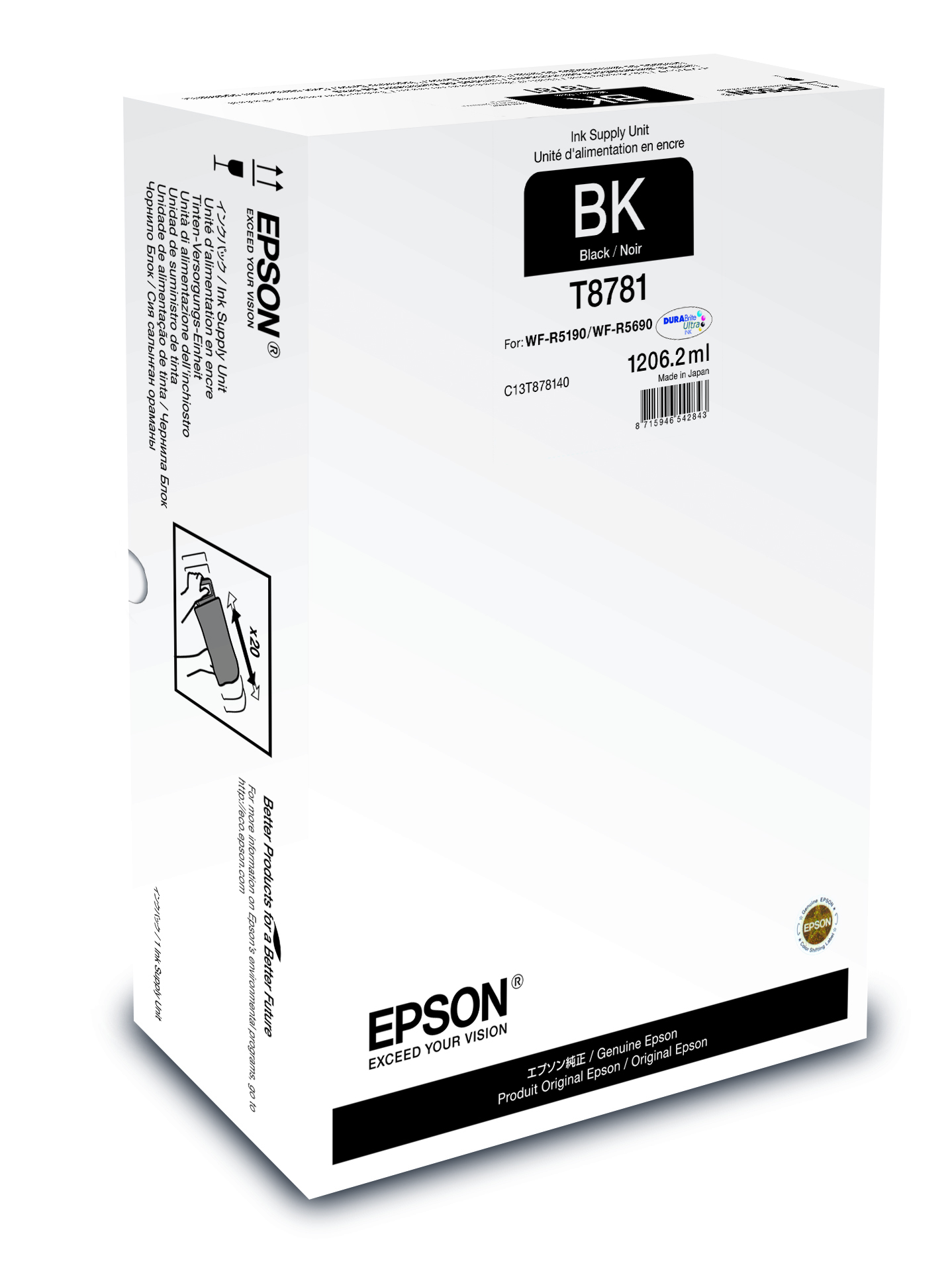 Epson Black XXL Ink Supply Unit single pack / zwart