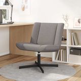 vidaXL Draaistoel Taupe Stof 63 x 75 x 76 cm