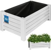 KOTARBAU® Houten Plantenbak, Kiefernhout, 60 x 33 x 25 cm, Wit