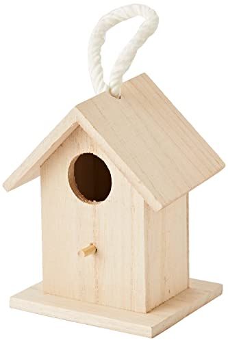 Artemio Houten Nestbox - 10 x 8,5 x 13 cm - Beige