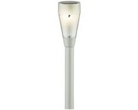 Lumineo spot de jardin - piquet - argent - à énergie solaire - 32 cm