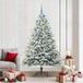 vidaXL Artificial Pre-lit Christmas Tree with Ball Set Green 210 cm