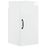 vidaXL - HAARLEM Wandkast - Hoogglans Wit - 30 x 31 x 59 cm