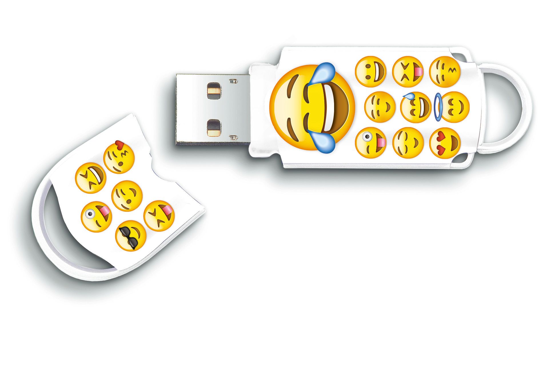 Integral Xpression Emoji USB 2.0 Flash Drive - 64GB