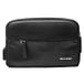 Qialino Sac banane en cuir avec port USB Tactical - Noir