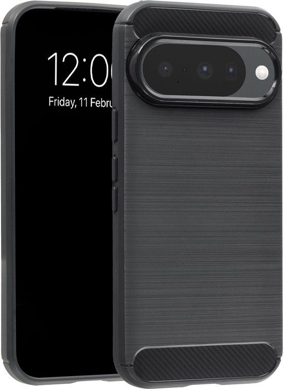 imoshion Hoesje - Geschikt voor Google Pixel 11 - Brushed Backcover - Zwart