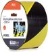 Perel ruban de signalisation - 500 m - Noir/Jaune