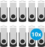 SBG Clé USB 2 Go Mémoire Flash USB 2.0 10 Pièces Noir
