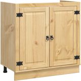 vidaXL SKI Kast Honingbruin 80 x 46 x 81 cm Massief Grenenhout