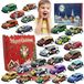oCreon Adventskalender 2026 voor kinderen - Auto - Adventskalender 2026 met landkaart - 24 dagen kerstkalender