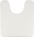 Tendance Toiletmat/wc mat Aquarius - met uitsparing - anti slip - microvezel - wit - 45 x 50 cm
