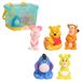 Disney Winnie the Pooh Bath Caddy with 5 Bath Toy Figures