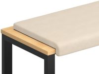 vidaXL Bankkussen Microvezel Beige 110 cm