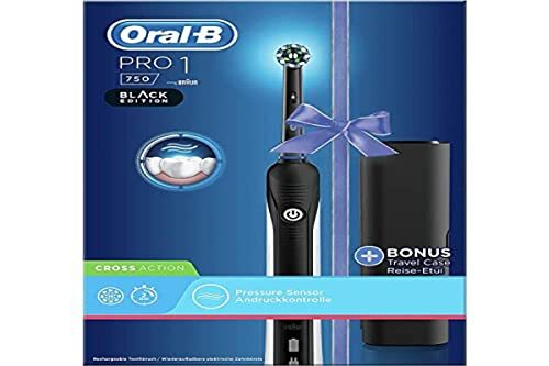 Oral-B Pro 1 1000 oplaadbare elektrische borstel met bruin-technologie, 1 vervangingskop