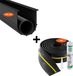 VEVOR Afdichtingsset Garagedeurdrempels 2 Stuks 3,04m Universeel Waterdicht