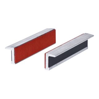 KS Tools aluminium bankschroefbekken, rubber set, 140mm