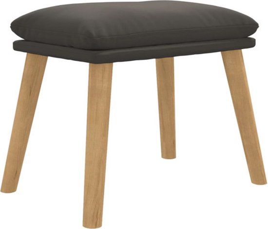 vidaXL Voetenbank 45x29,5x35 cm fluweel donkergrijs