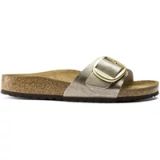 Birkenstock Madrid Big Buckle Femme Pantoufle Taupe Regular - Taille 37