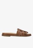 Fred De La Bretoniere - Freedy June Slipper Leer Tan - Maat 39