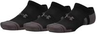 Under Armour New Performance Tech Invisible Socks 3 Pairs EU 42-47 1/2 Black / Jet Gray