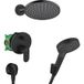 Hansgrohe Vernis Blend Ensemble de douche tout en 1 avec douchette 2 jets + bras et douche de tête 20cm, noir mat