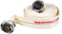 Garronda Tuyau plat 2 pouces 20 m - tuyau de pression 8 bar - tuyau d'incendie avec raccords rapides - tuyau layflat pour transport d'eau et drainage - blanc