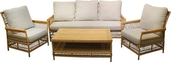 Your Own Living Eastfield Sofa Loungeset 5-zits - BruinBeige - Wicker