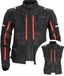 Acerbis Rally Pro, veste en textile, Noir/Rouge, S
