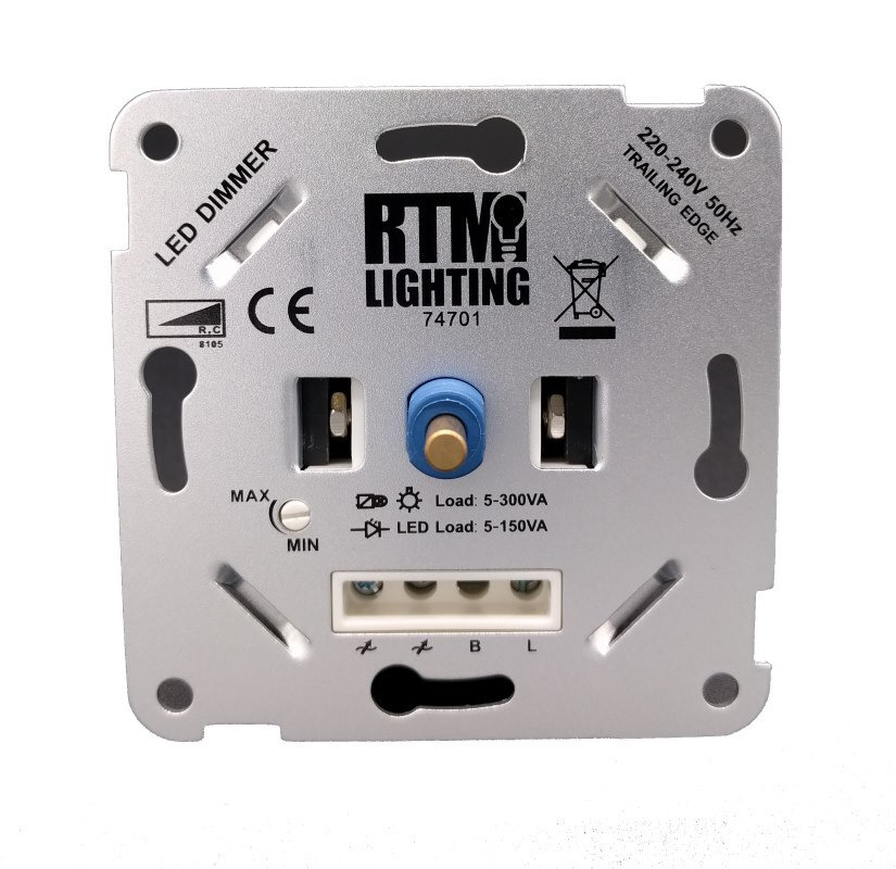 RTM Lighting Universele LED Dimmer 5-150W Pretmetled.nl