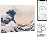 Klarstein Wonderwall Air Art Smart - infrarouge, panneau chauffant, 80 x 60 cm, 500 W, 10 m², surface design, wifi : contrôle par application, silencieux, design : vagues