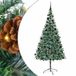 vidaXL Kunstkerstboom met 300 LED Groen 210 cm PVC en Staal