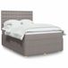 Maison Exclusive - Lit boxspring avec matelas, couleur taupe, 140x190 cm, rembourré