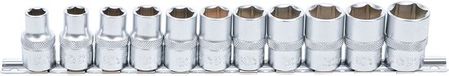 BGS Doppenset zeskant 1/2 10 - 21 mm 11 delig