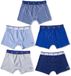 Little Label Boxershorts Jongens 5 Pack Blauw Grijs Combi 122-128