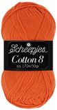 Scheepjes Cotton 8 50g - 716 Oranje