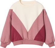 Vertbaudet Sweater met colourblock voor meisjes oudroze