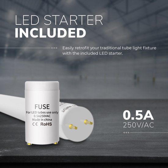 HOFTRONIC 10x LED TL Buis 150cm - T8 G13 Fitting - 24 Watt 2640 lumen - 4000K neutraal wit