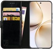Rosso Element Wallet Book Case voor Realme 14 Pro - Zwart