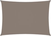 vidaXL Zonnescherm rechthoekig 3x4 m oxford stof taupe