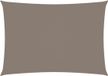 vidaXL Zonnescherm rechthoekig 3x4 m oxford stof taupe