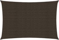 vidaXL - Zonnezeil - 160 g/m² - 2x4 m - HDPE - bruin